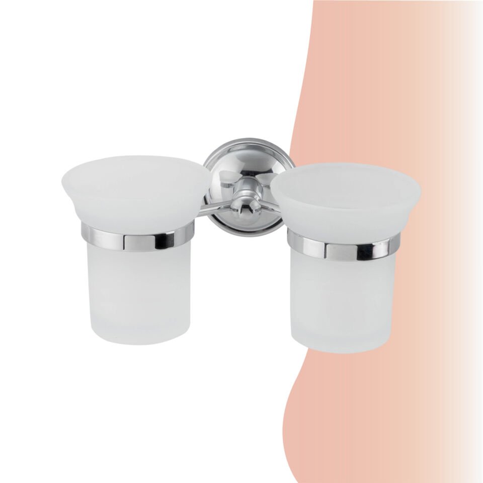BANYOLİA - Çelik Banyo Bella Erciyes Çiftli Diş Fırçalık (50-035)