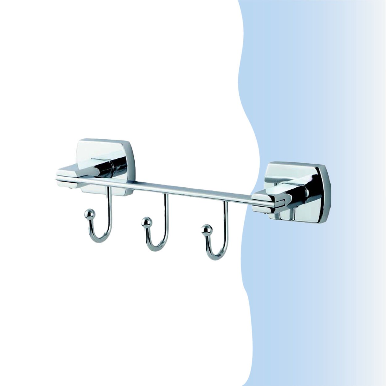 BANYOLİA - Çelik Banyo Milano Üçlü Askılık (MLN10-012)