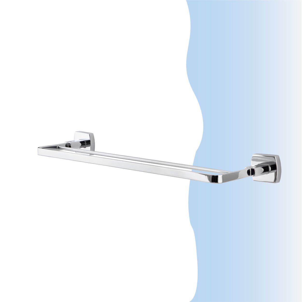BANYOLİA - Çelik Banyo Milano İkili Uzun Havluluk 50cm (MLN10-020)