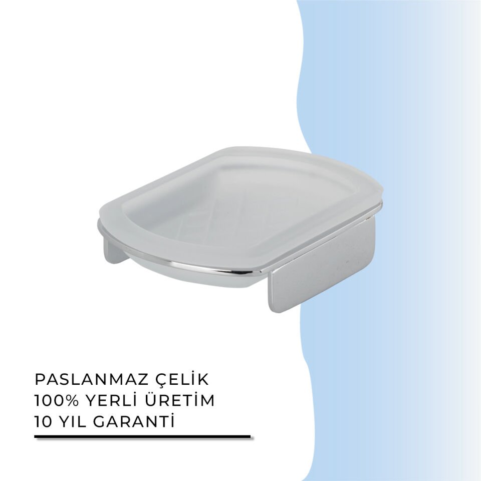 BANYOLİA - Çelik Banyo Milano Set Üstü Sabunluk (MLN10-022)