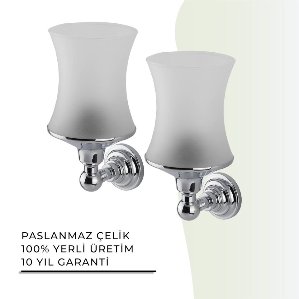 BANYOLİA - Çelik Banyo Ottoman Çift Aplik (OT10-001)