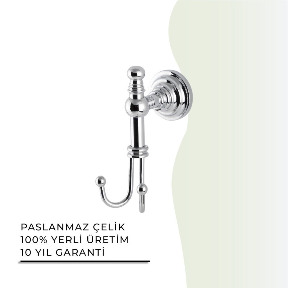 BANYOLİA - Çelik Banyo Ottoman Bornozluk Çiftli (OT10-002)