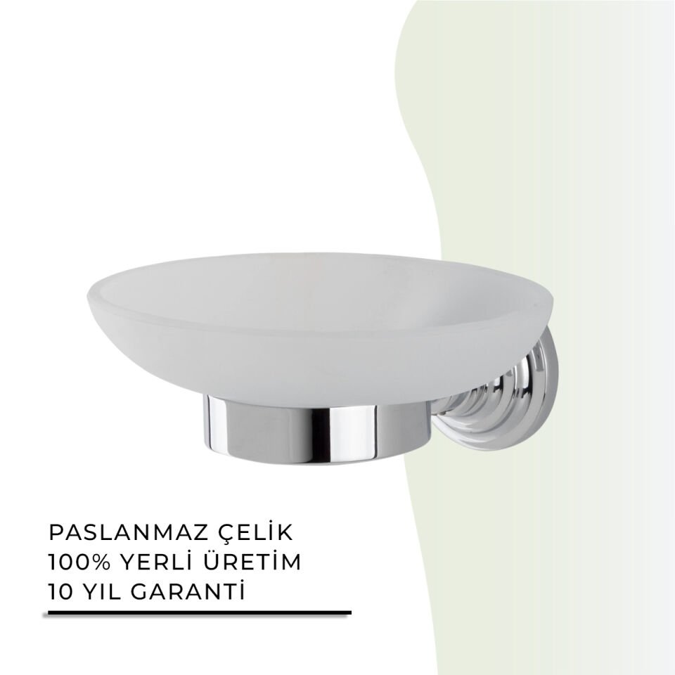 BANYOLİA - Çelik Banyo Ottoman Montajlı Sabunluk (OT10-003)