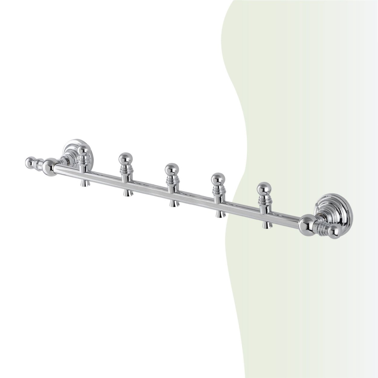 BANYOLİA - Çelik Banyo Ottoman Beşli Askılık (OT10-014)