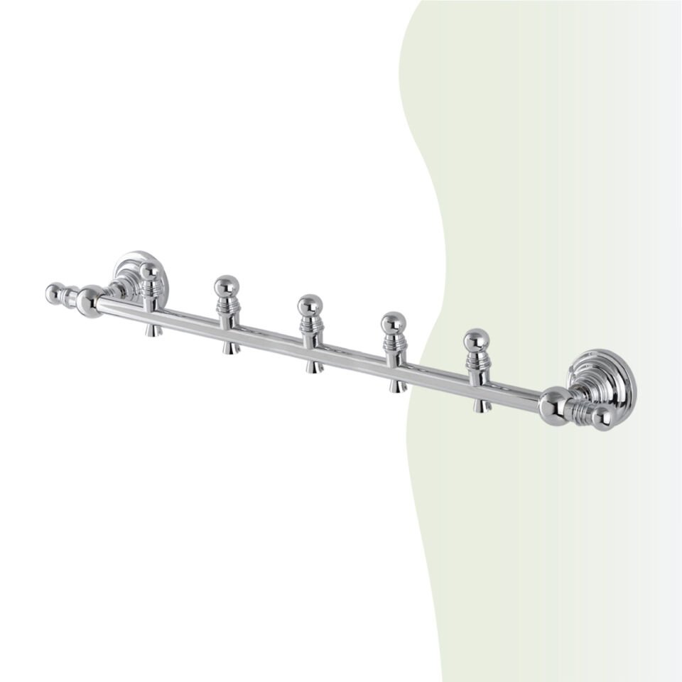 BANYOLİA - Çelik Banyo Ottoman Beşli Askılık (OT10-014)