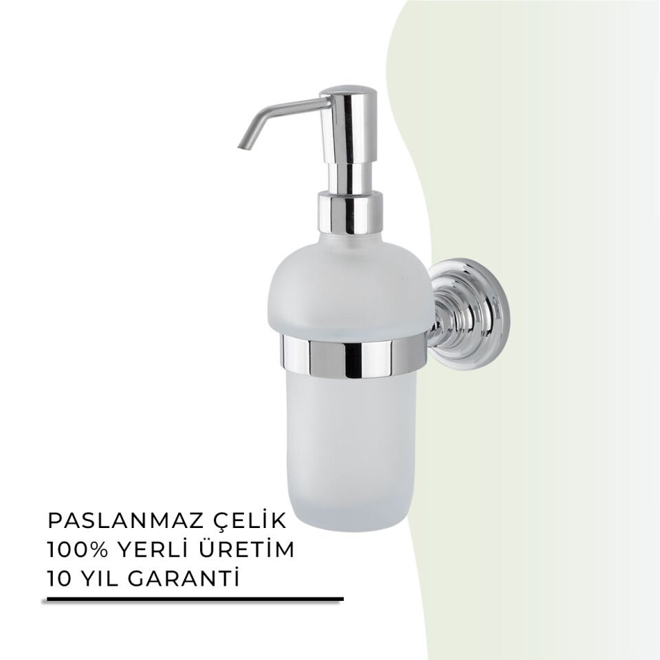 BANYOLİA - Çelik Banyo Ottoman Montajlı Sıvı Sabunluk (OT10-025)