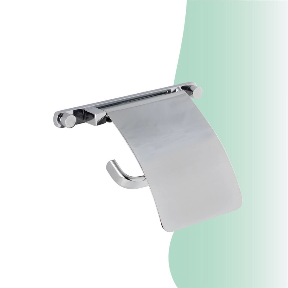 BANYOLİA - Çelik Banyo Mercan Geniş Kapaklı Tuvalet Kâğıtlığı (MS10-007)