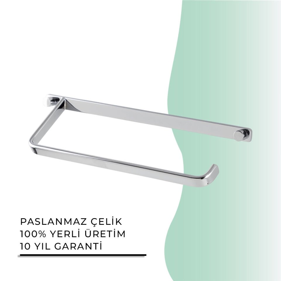BANYOLİA - Çelik Banyo Mercan Kare Havluluk (MS10-008)