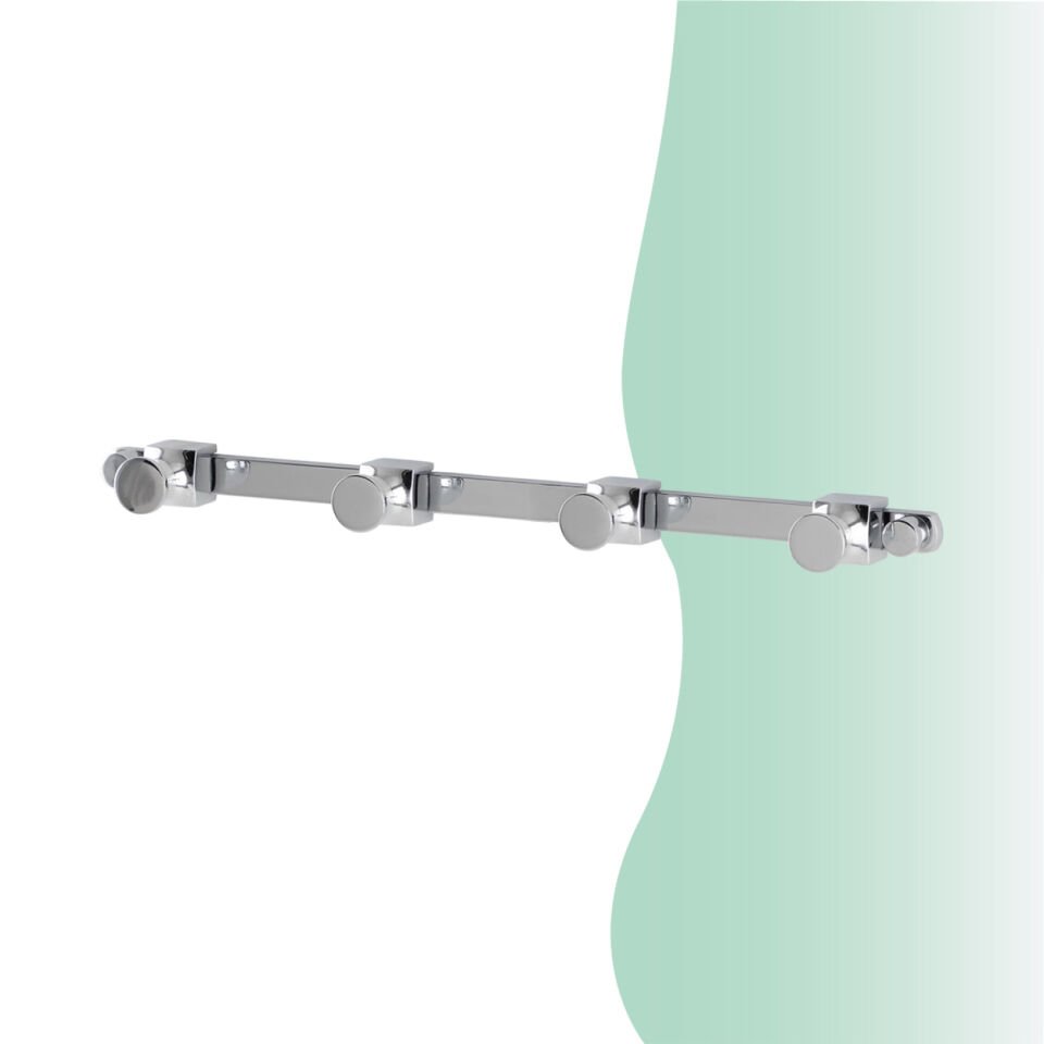 BANYOLİA - Çelik Banyo Mercan Dörtlü Askılık (MS10-011)