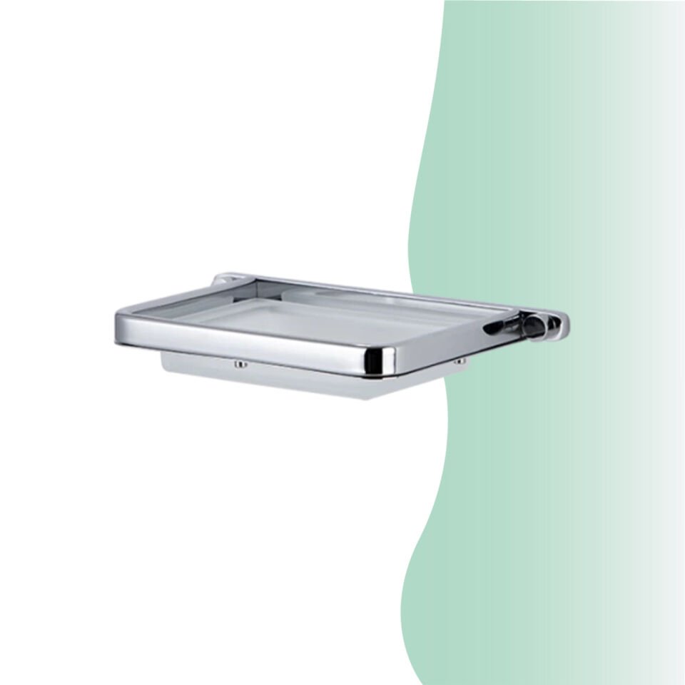 BANYOLİA - Çelik Banyo Mercan Montajlı Sabunluk (MS10-068)