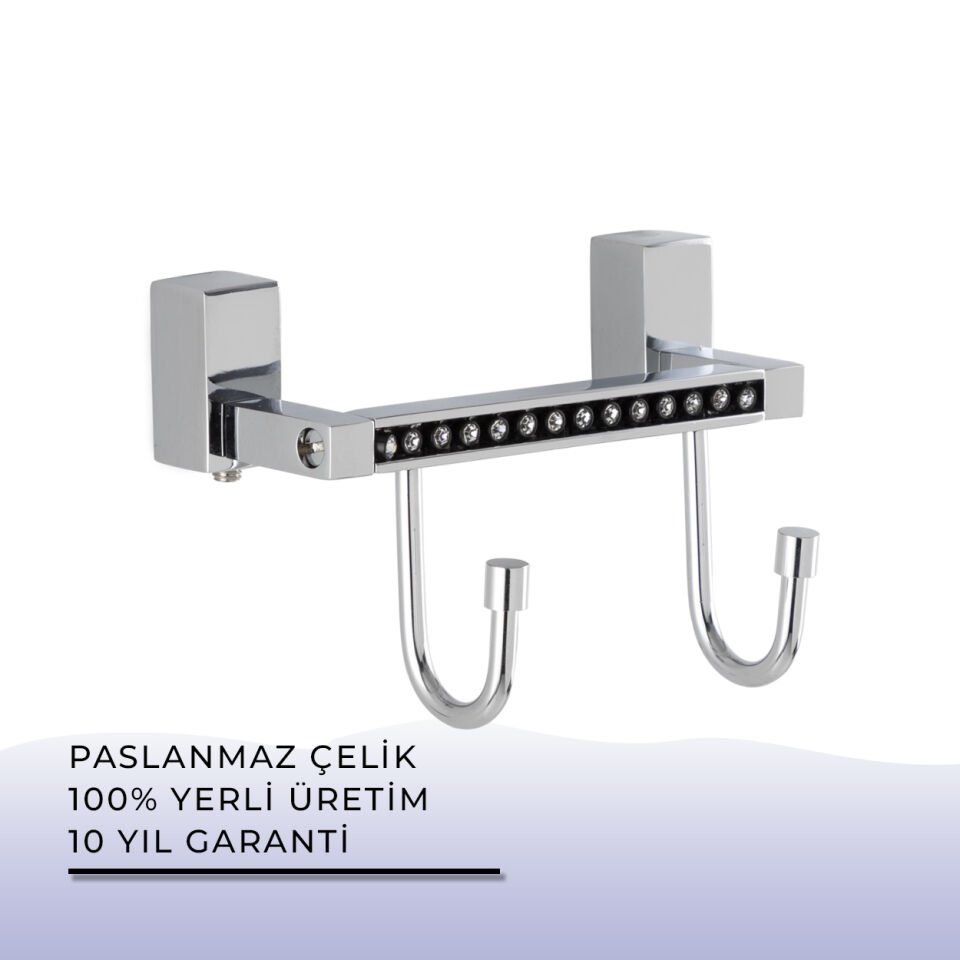 BANYOLİA - Çelik Banyo Swwor İkili Bornozluk (SW10-002)