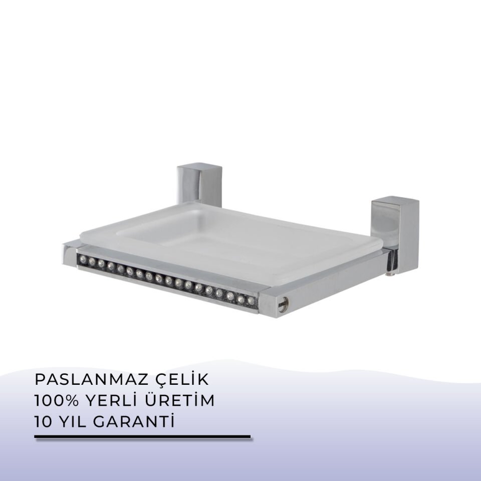 BANYOLİA - Çelik Banyo Swwor Montajlı Sabunluk (SW10-003)