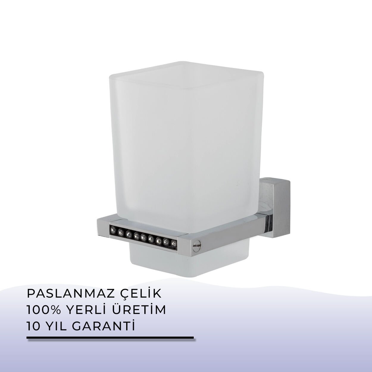 BANYOLİA - Çelik Banyo Swwor Montajlı Diş Fırçalık (SW10-004)