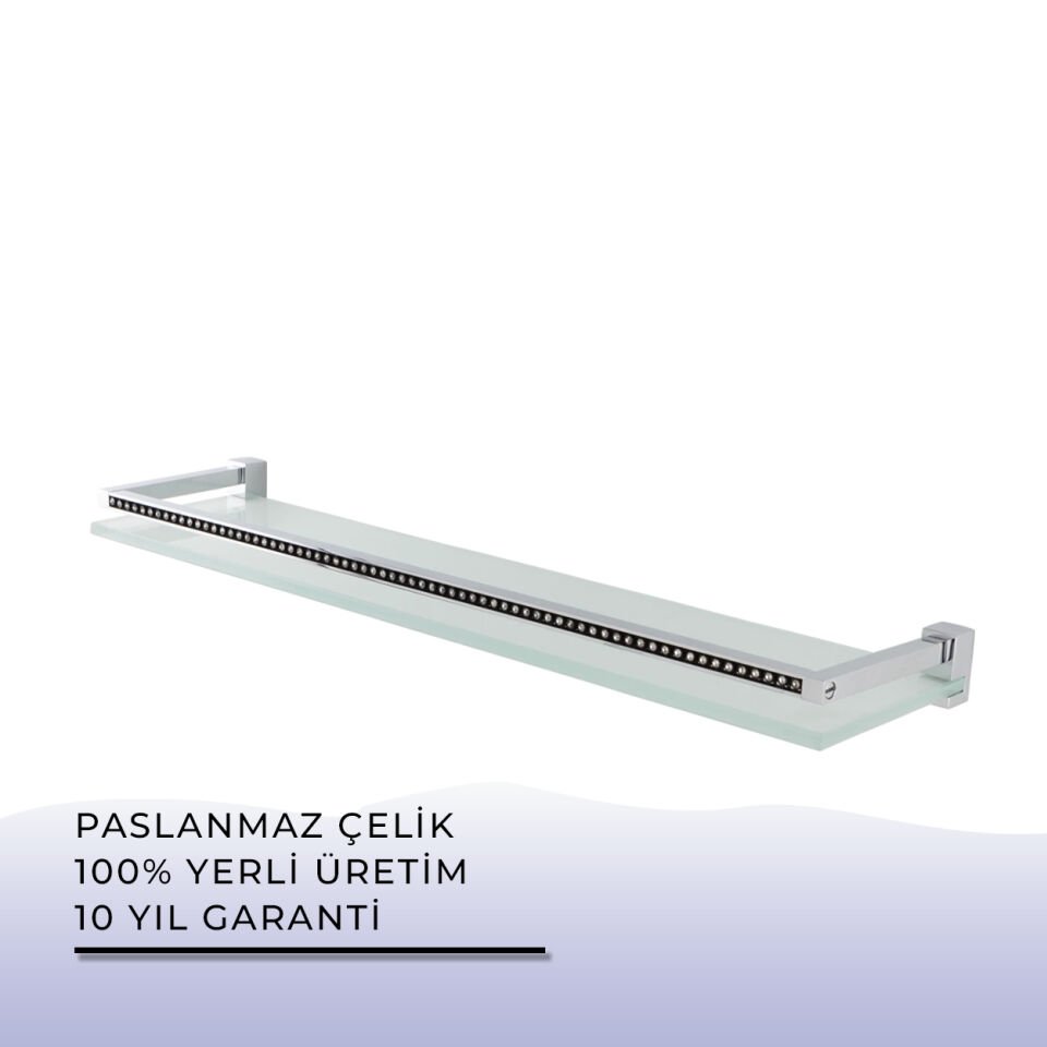 BANYOLİA - Çelik Banyo Swwor Ayna Etajeri (SW10-005)