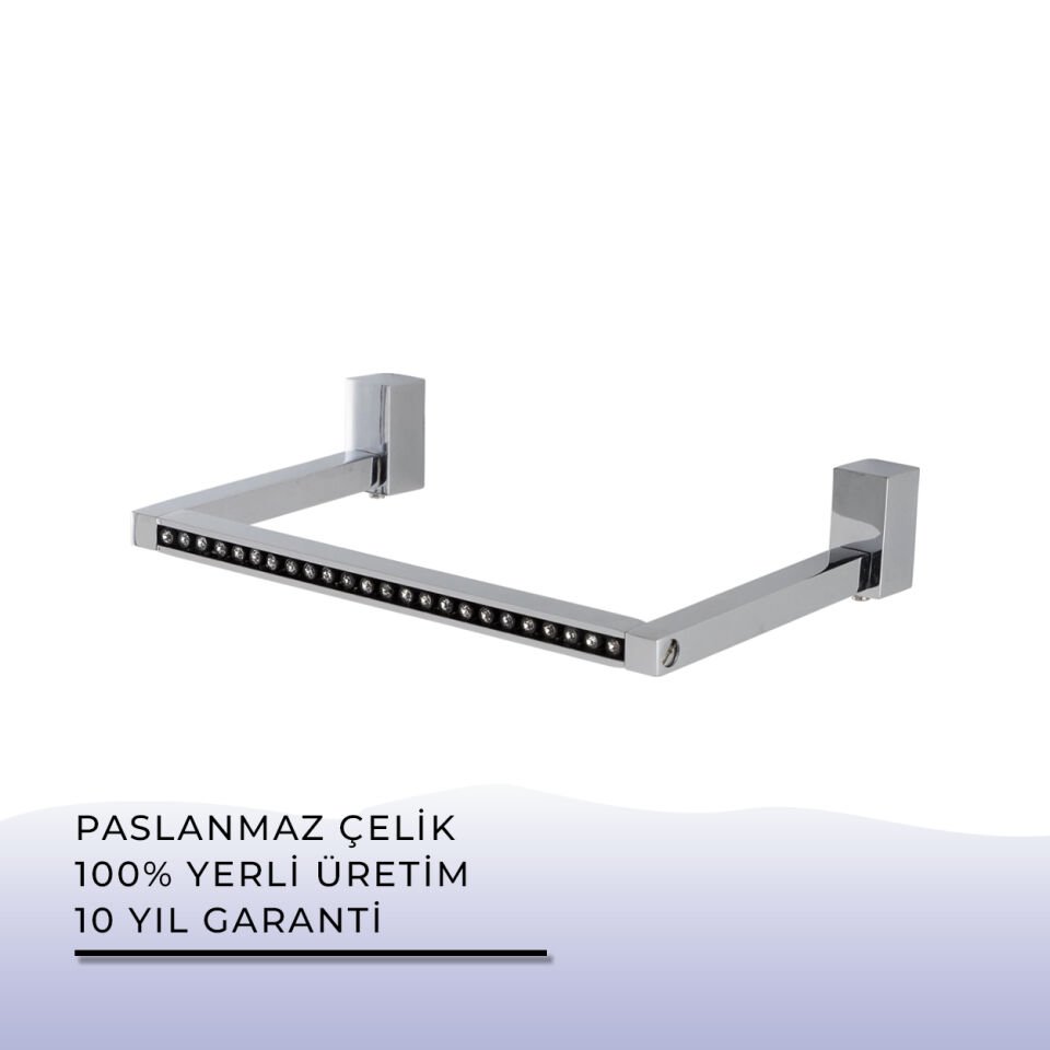 BANYOLİA - Çelik Banyo Swwor Kare Havluluk (SW10-008)