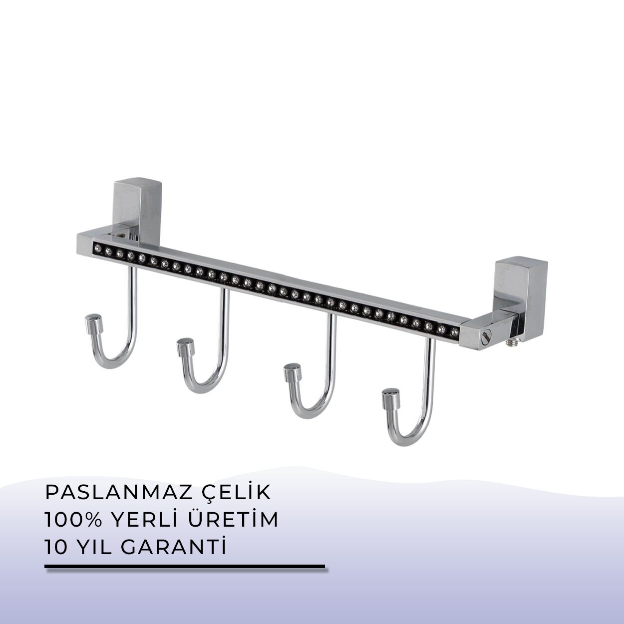 BANYOLİA - Çelik Banyo Swwor Dörtlü Askılık (SW10-010)