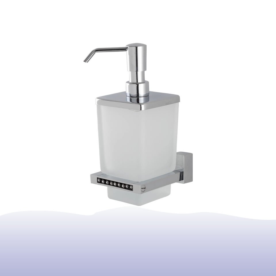 BANYOLİA - Çelik Banyo Swwor Montajlı Sıvı Sabunluk (SW10-017)